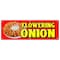 Signmission FLOWERING ONION BANNER SIGN deep fried batter sauce flower rings B-72 Flowering Onion - alternate 1